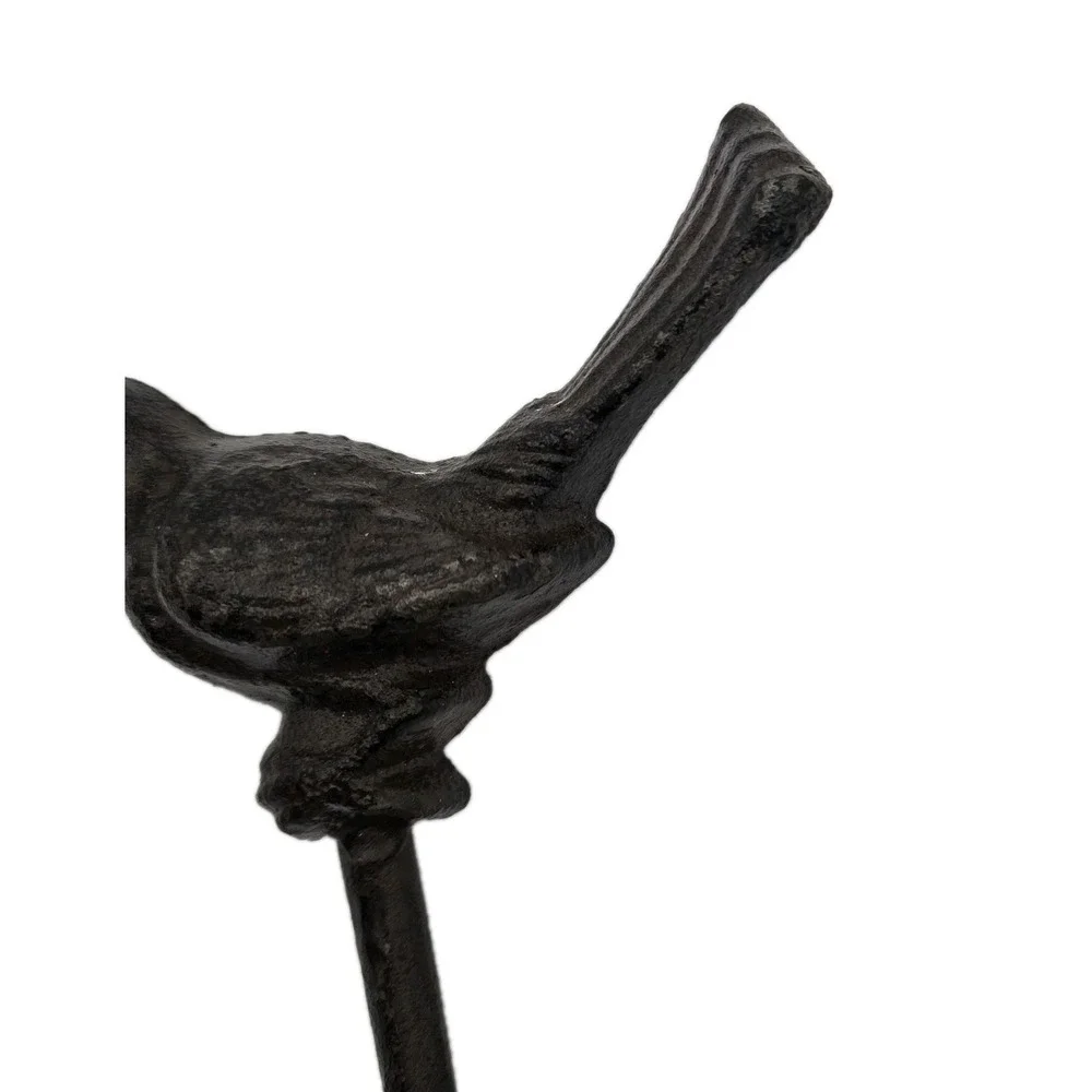 Bird Wall Hook Cast Iron Key Towel Coat Hanger Rustic Farmhouse Decor Dk Brown‎